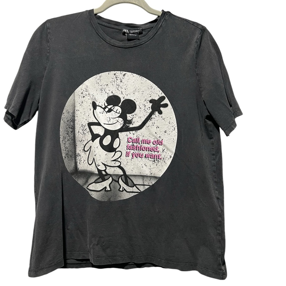 Zara Disney distressed tshirt